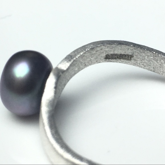 [A006] 925 Silver Freshwater Pearl Ring - Picture 4 of 6